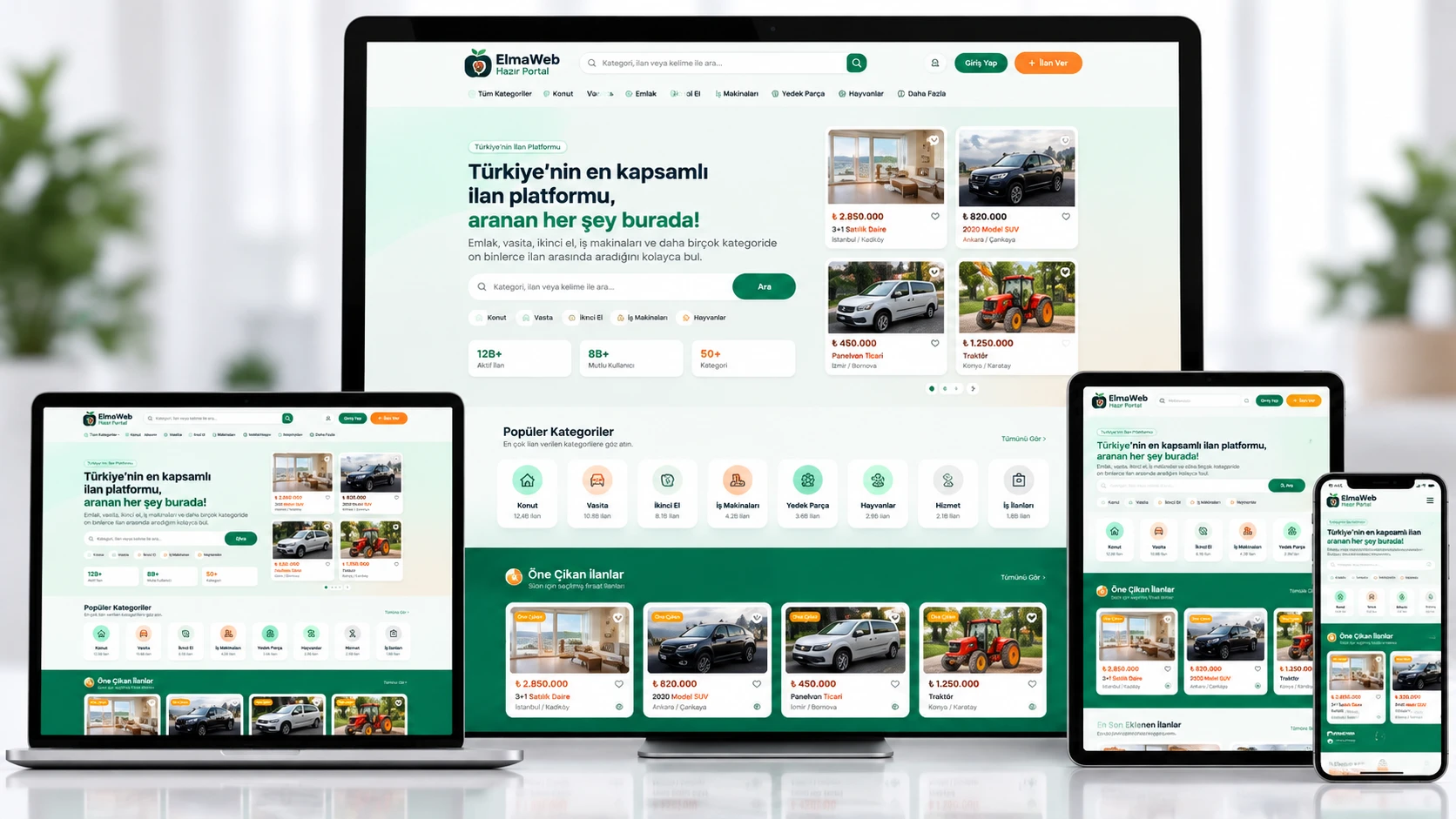 İlan ve Şehir Portalı — Hazır Web Sitesi